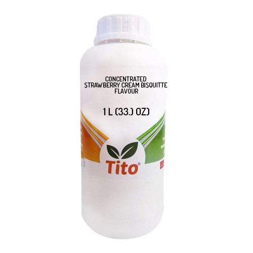 Tito Concetrated Strawberry Cream Bisquitte Flavour 1 L