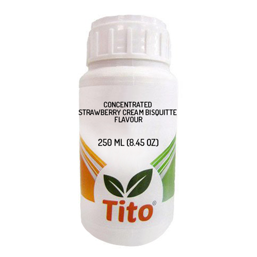 Tito Concetrated Strawberry Cream Bisquitte Flavour 250 ml