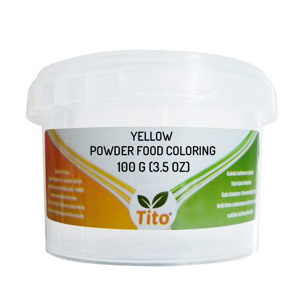 Tito Yellow Powder Food Coloring 100 g
